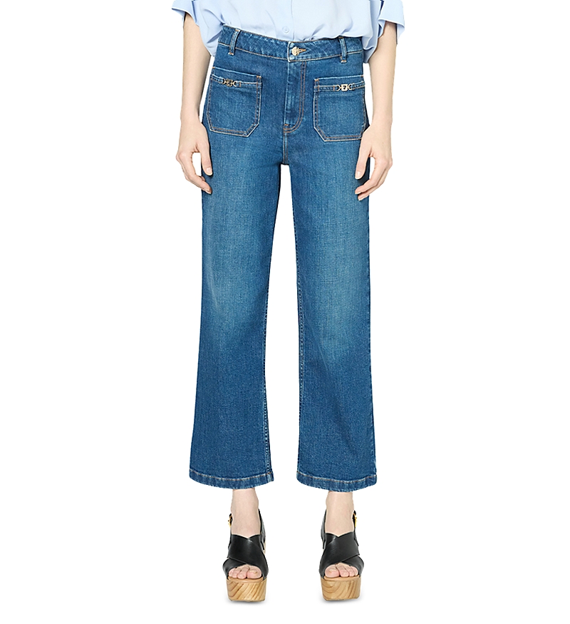 GERARD DAREL LENOR WIDE LEG JEANS IN BLUE