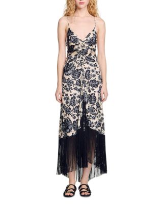 Sandro - Floral Print Maxi Dress