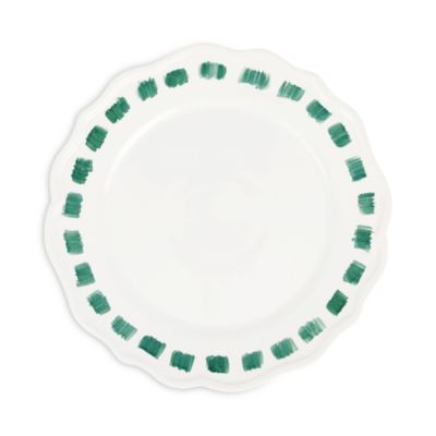 Lisbon Green Stitch Dinner Plate