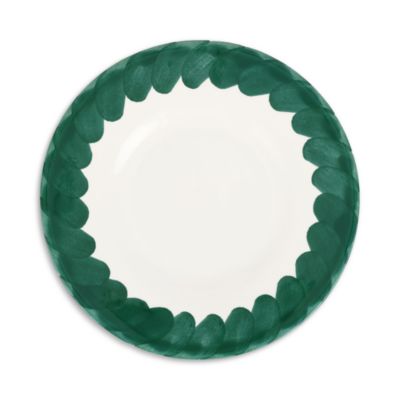 Lisbon Green Brushstroke Salad Plate