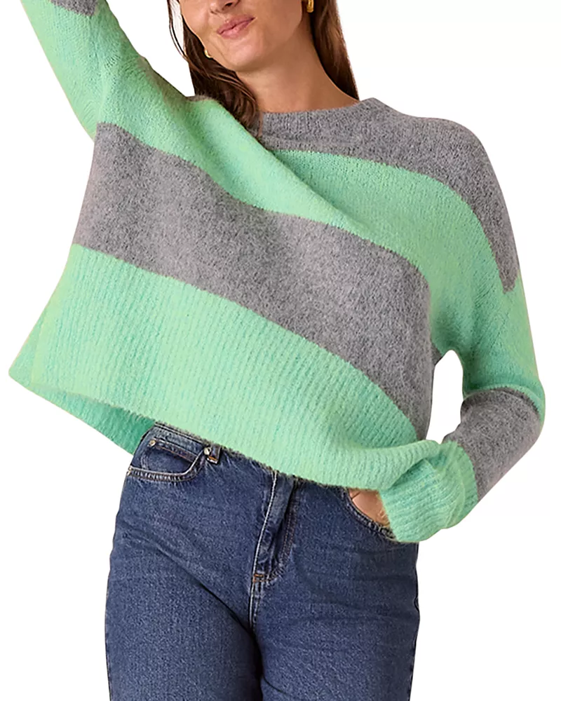 Whistles Striped Pullover Sweater