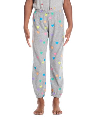 CHASER - Girls' Rainbow Hearts Sweatpants - Little Kid