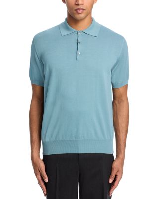 Sea Island Cotton Knitted Polo Shirt