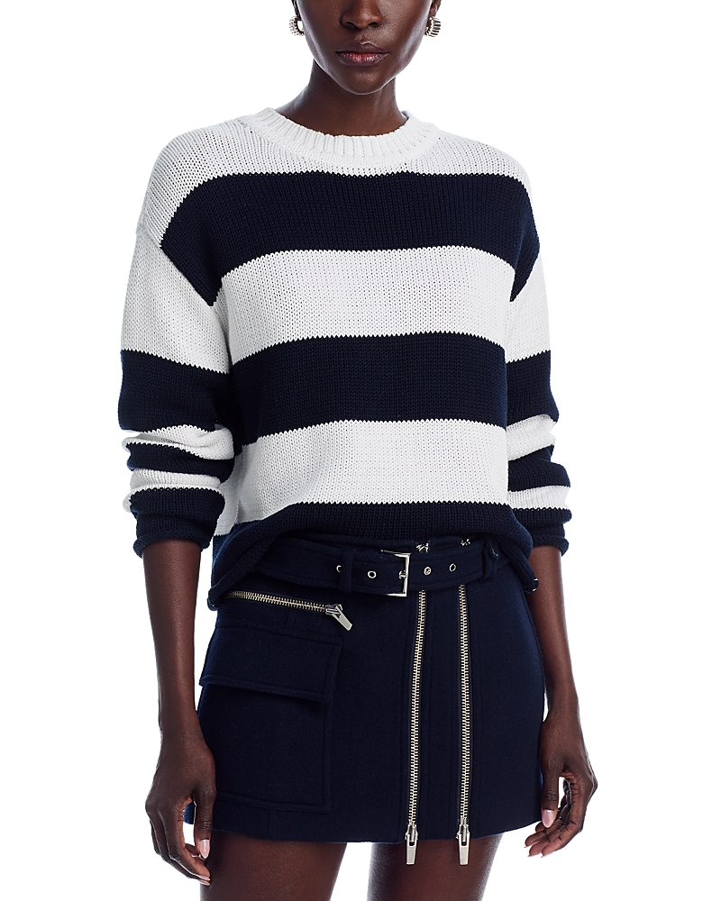 AQUA DROP SHOULDER SWEATER - EXCLUSIVE