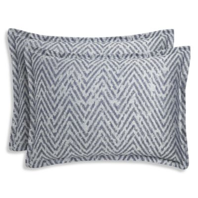 Distressed Chevron Sham Set, Standard - Exclusive