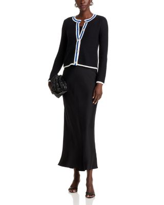 Long Sleeve Button Up Crewneck Cardigan