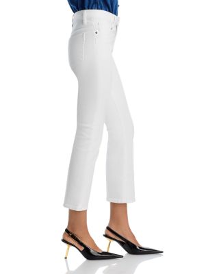 The Reboot High Rise Ankle Bootcut Jeans in White