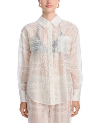 Embroidered Swim Cover-Up Pants - Exclusive