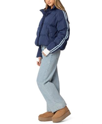 Sherry Side Striped Puffer Jacket