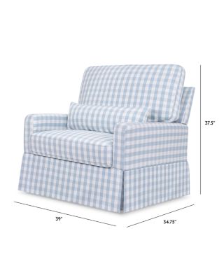 Crawford Pillowback Chair and a Half Comfort Swivel Glider