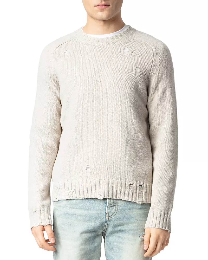 Zadig & Voltaire Jordan Merino Wool Destructed Sweater
