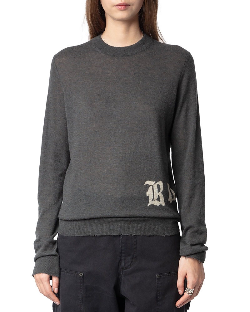 Zadig & Voltaire Anthracite Ivy Rock Sweater In Anthracite