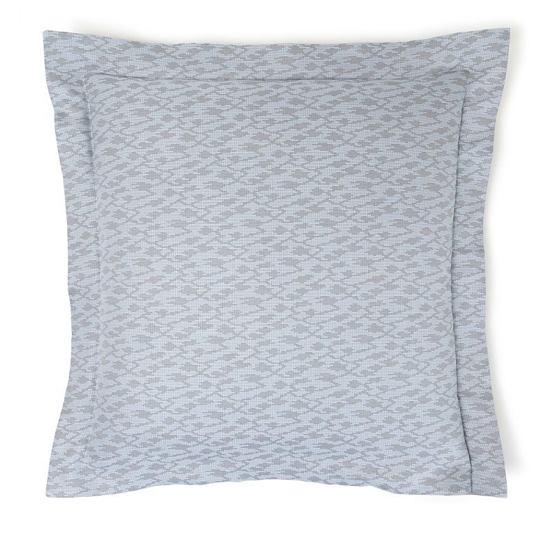 Frette Pixel Euro Sham - Exclusive In Azure/grey Cliff