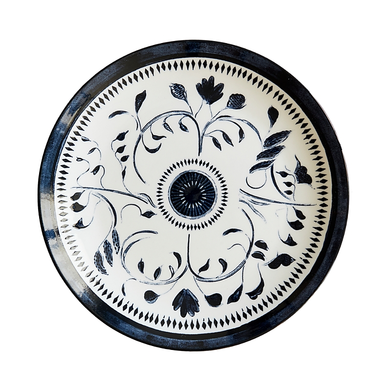 Lemieux Et Cie Bruges Blue Porcelain Salad Plate, Set Of 4