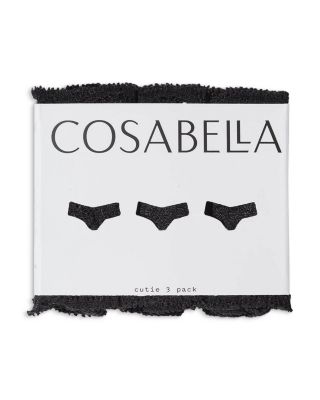 Never Say Never Cutie Low-Rise Thongs, Set of 3