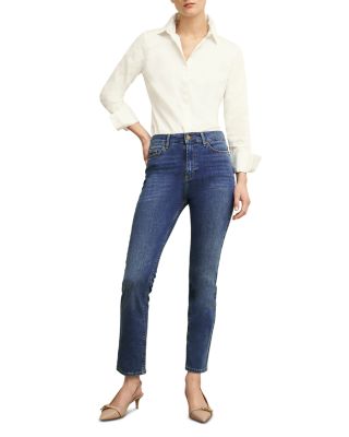 Macy Slim Leg Jeans in Mid Wash