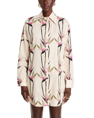 Birds of Paradise Shirt Dress