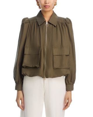 AQUA Puff Sleeve Jacket - Exclusive | Bloomingdale's