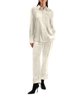 Sonora Long Line Satin Shirt