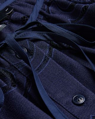 Lace Puffed Sleeve Blouse