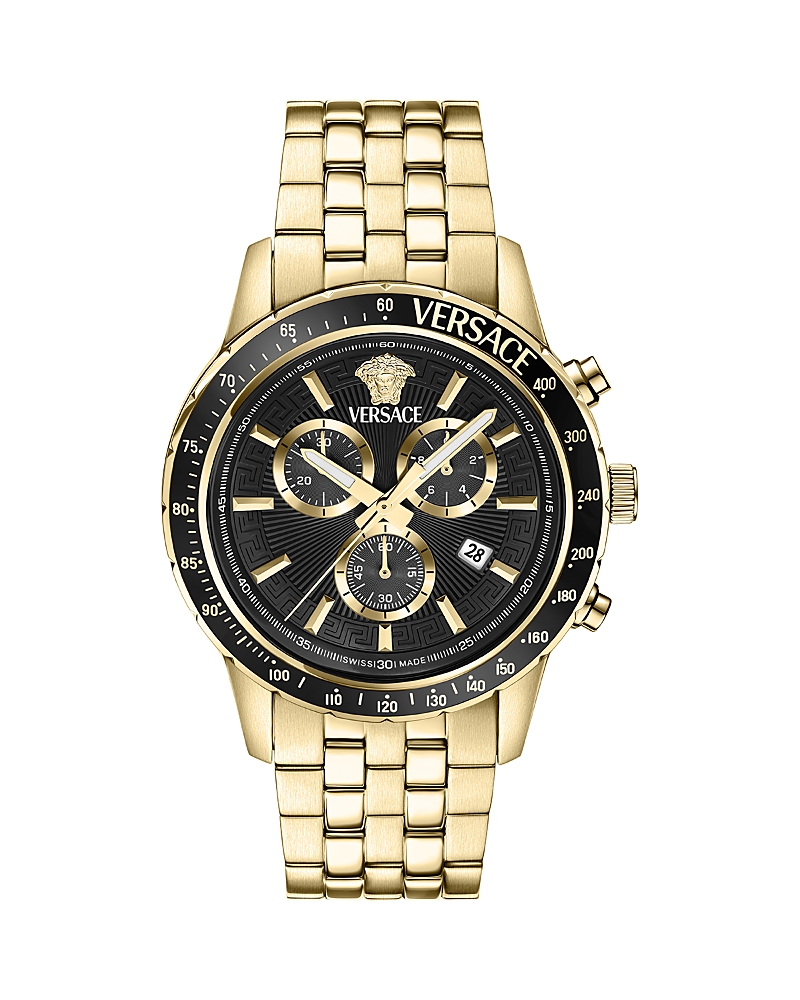 Versace Sport Chrono 44mm In Black/gold