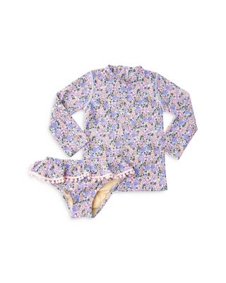 Shade Critters - Girls' Rash Guard Two Piece Swimsuit - Little Kid