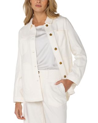 Button Front Shirt Jacket