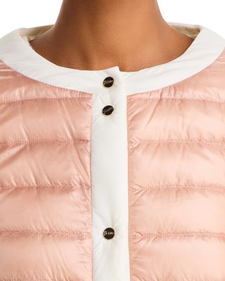 Matte Trim Quilted Short Jacket