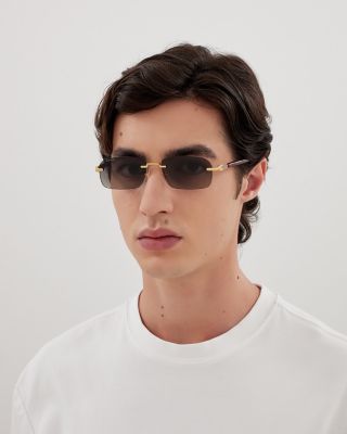 125th St Rectangle Sunglasses, 56mm