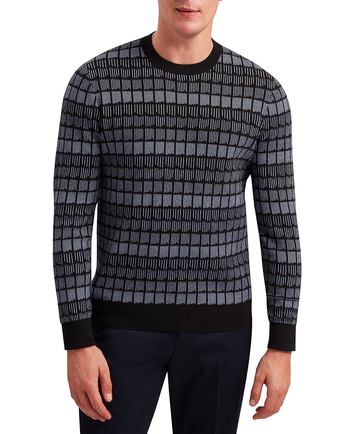 Ted Baker Osburn Crewneck Jacquard Sweater