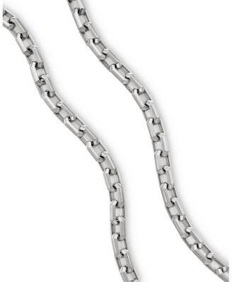 Men's Streamline&reg; Heirloom Chain Link Necklace in Sterling Silver, 5.5mm