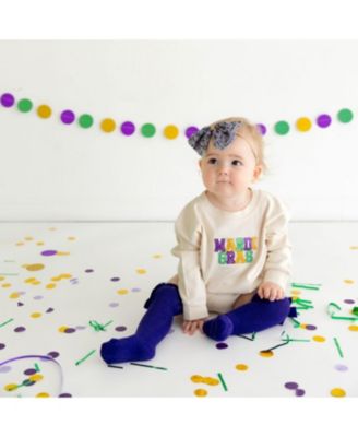 Girls' Mardi Gras Tulle Bow Headband - Baby