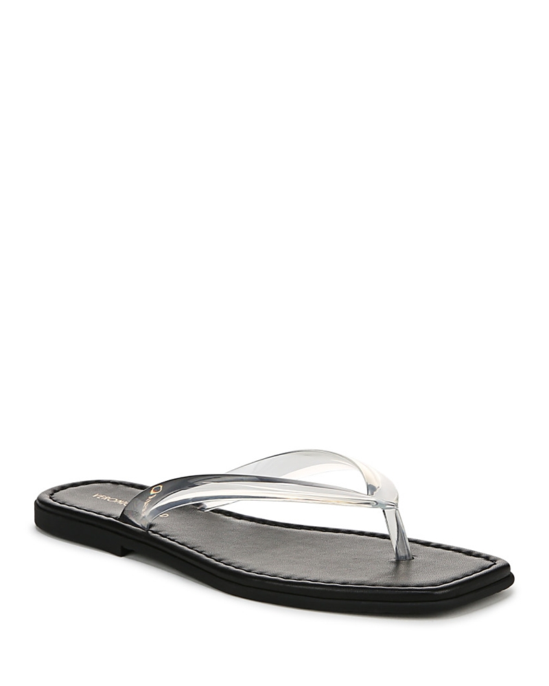 Veronica Beard Clea Flip Flop In Clear