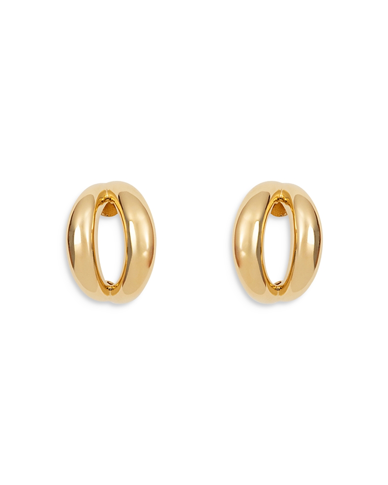 Nina Gordon Via Large Open Circle Statement Earrings In Gold