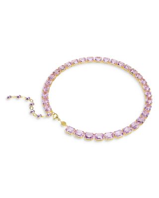 Millenia Octagon Crystal Tennis Necklace, 15-17"