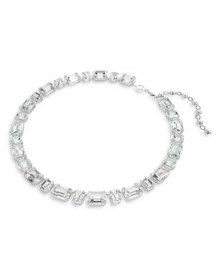 Millenia Octagon Crystal Tennis Necklace, 15-17"
