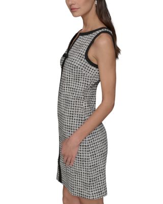 Split Neck Sleeveless Dress