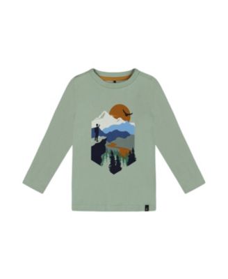 Deux par Deux - Boys' T-Shirt with Print Sage - Baby