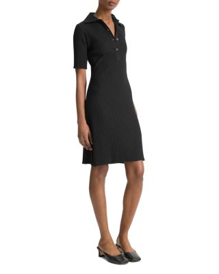 Elbow Sleeve Polo Dress