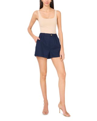 Pleated Dobby Stripe Shorts