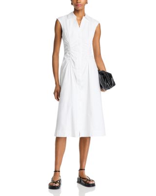 Nera Ruched Button Down Dress