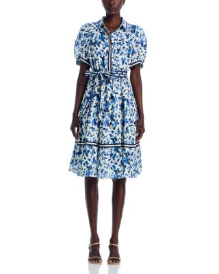 Linen Vintage Floral Shirt Dress