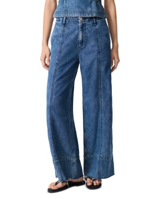 rag & bone - Featherweight Arianna Cropped Palazzo Jeans in Beekman