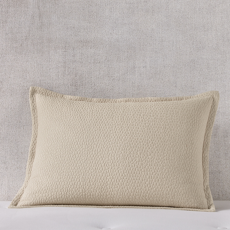 Hudson Park Collection Signature Pebbled Matelasse King Sham, Pair In Beige