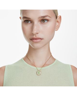 Chroma Octagon Crystal Pendant Necklace, 14.875-17.75"