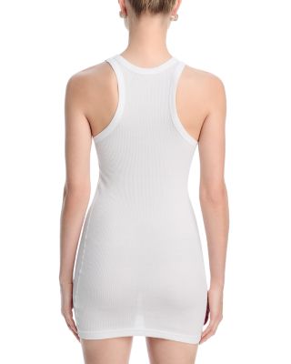Ribbed Knit Racerback Tank Dress
