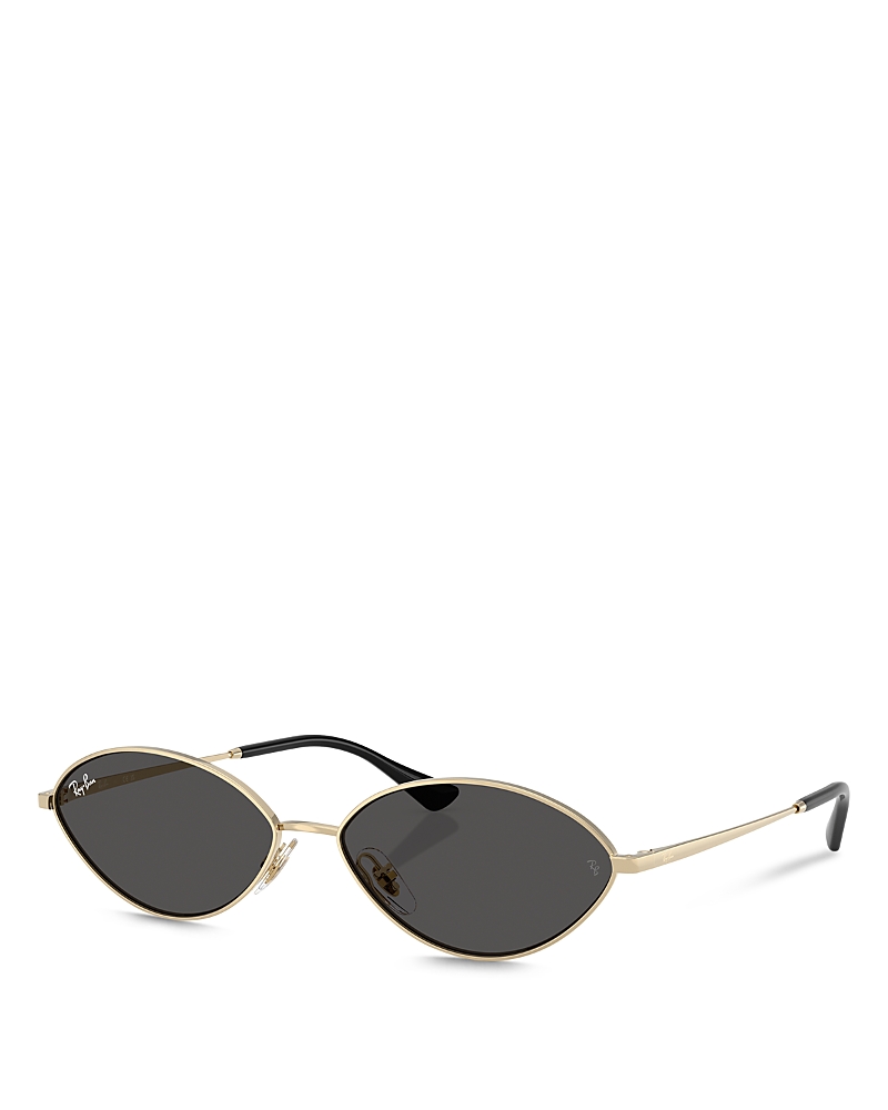 Ray Ban Womens Gold Rb3757 Kai Oval-frame Metal Sunglasses In Pale Gold