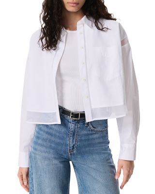 rag & bone - Beatrice Cropped Combo Shirt