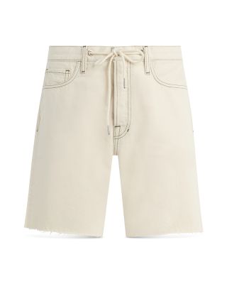 Ecru Straight Fit 7.5" Denim Shorts