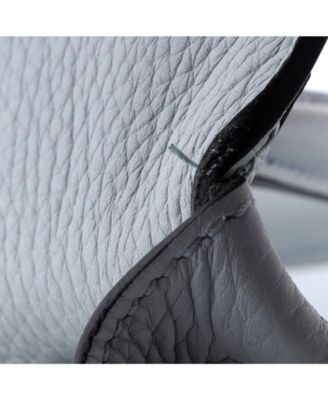 Kelly 28 Handbag Blue Clemence with Gold Hardware